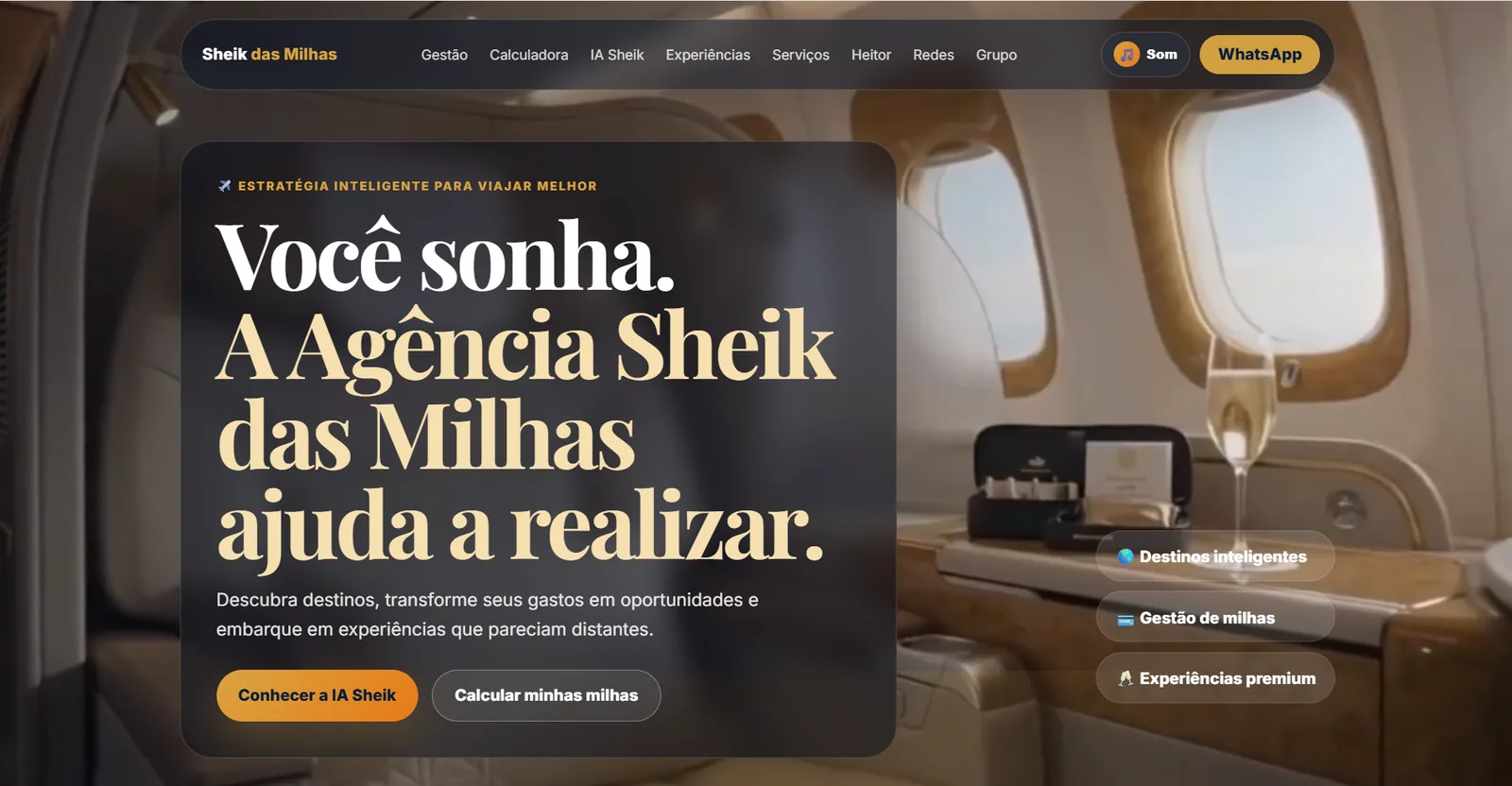 Prévia do projeto Sheik das Milhas